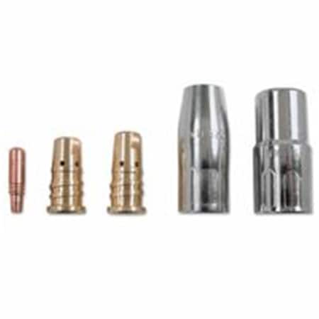 BERNARD Quik Tip Consumables Nozzle For Series 1 Tip, Plated Copper, 0.5 in. 360-N1C12Q